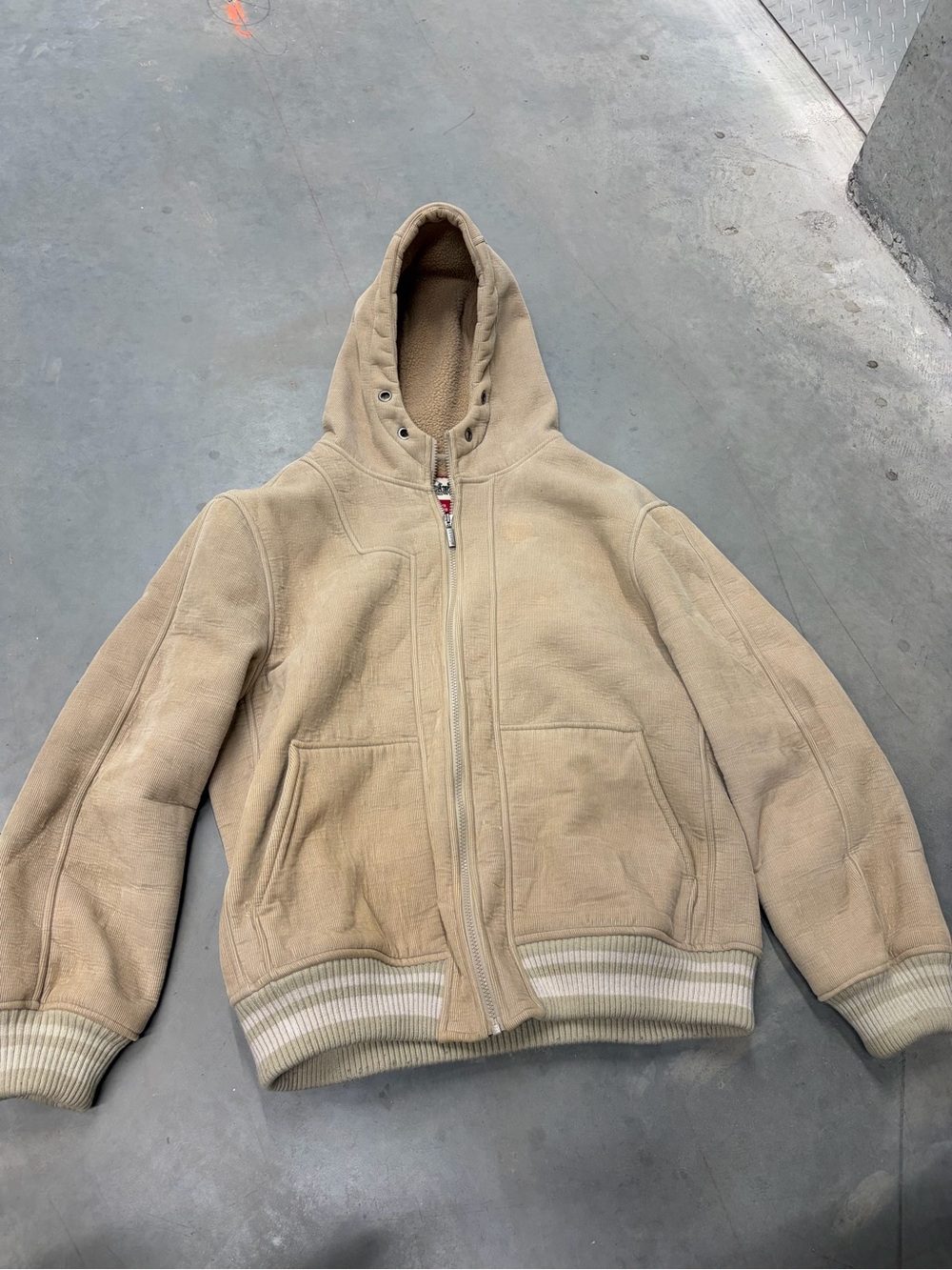Levi's Beige Sherpa-Lined Jacket corduroy